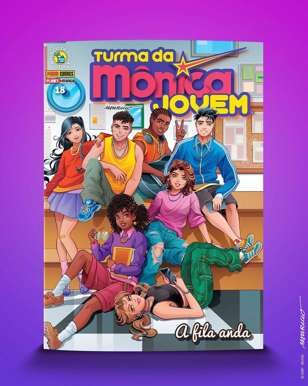 Capa da 18ª edição de Turma da Mônica Jovem - TMJ3. (Foto: Reprodução/Instagram)