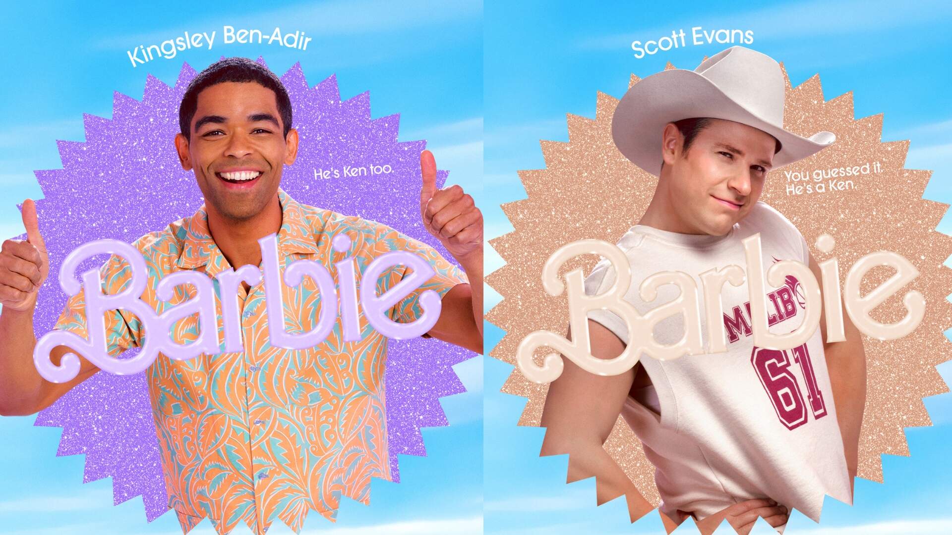 Kingsley Ben-Adir e Scott Evans como Ken em Barbie. (Foto: Reprodução/Barbie)