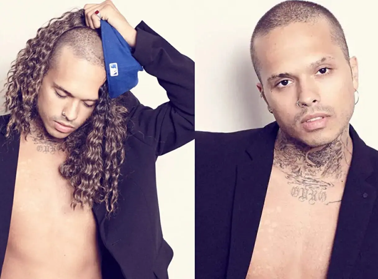 Vitão assume novo visual de cabelo raspado