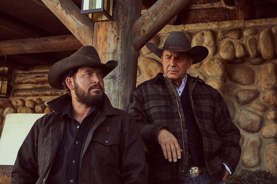 Kevin Costner e Cole Hauser em "Yellowstone" (Foto: Emerson Miller - © 2019 - Paramount Network)