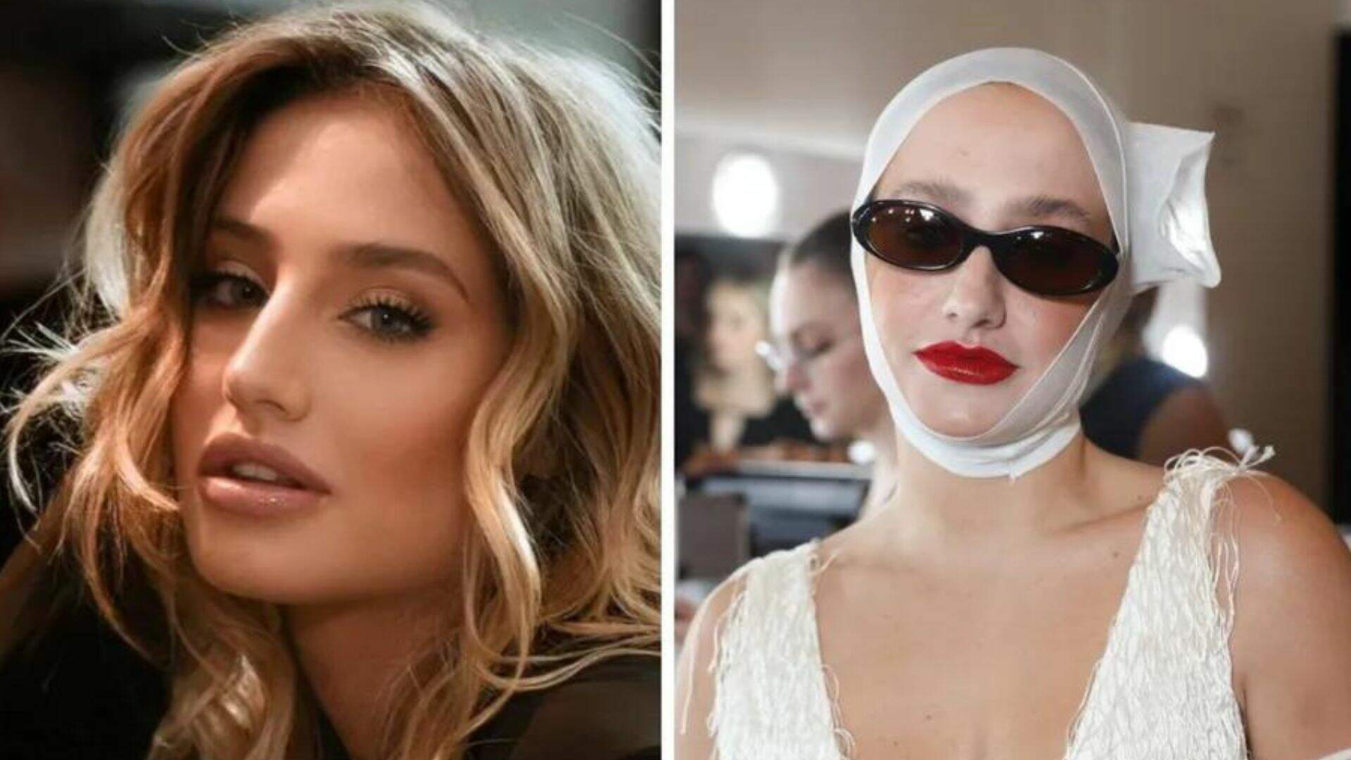 Bruna Griphao é alvo de chacota ao usar look diferentão no SPFW: “Bolo de casamento”