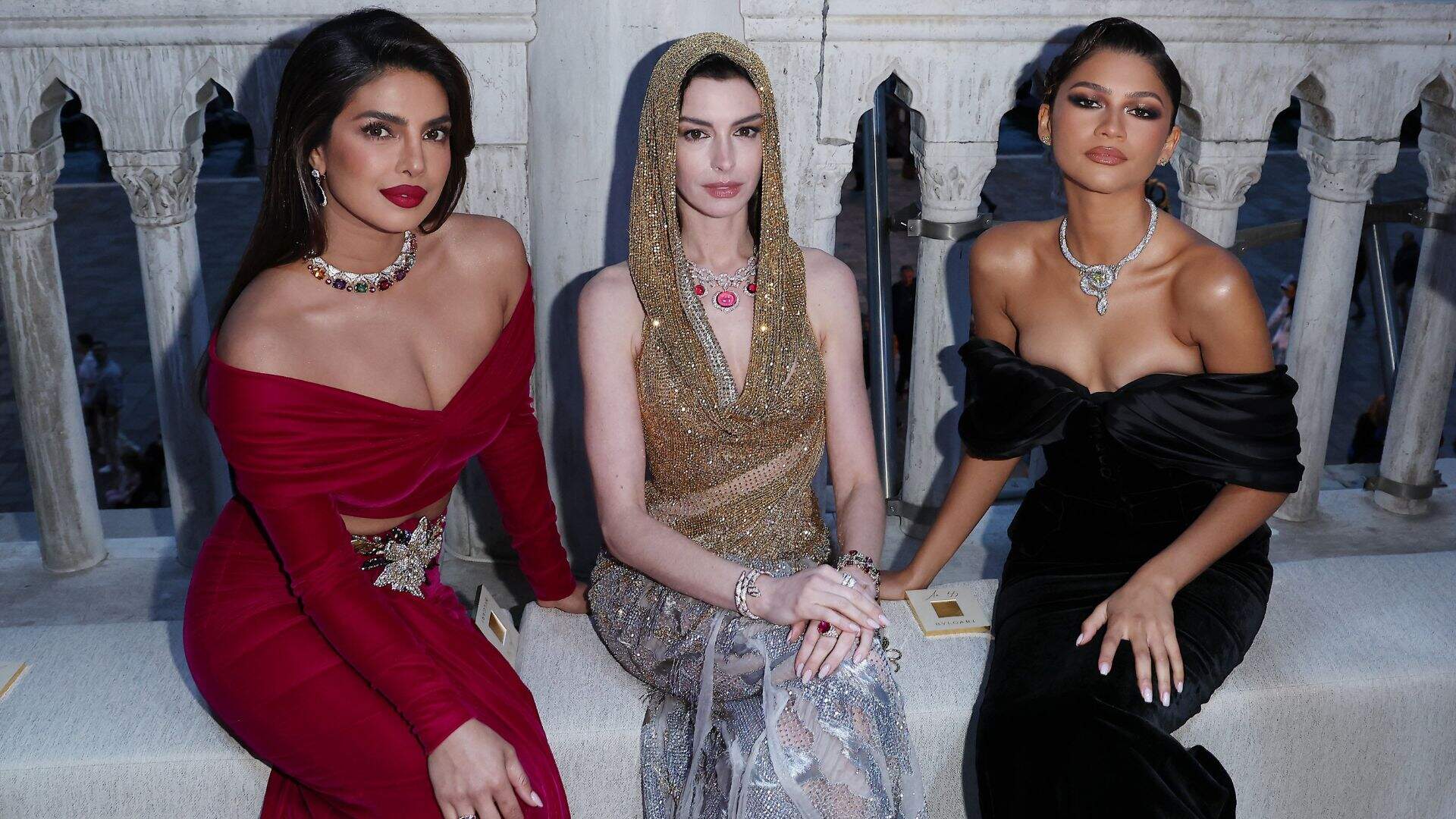 Zendaya, Anne Hathaway e Priyanka Chopra ostentam diamantes e muita beleza em evento de joalheria de luxo