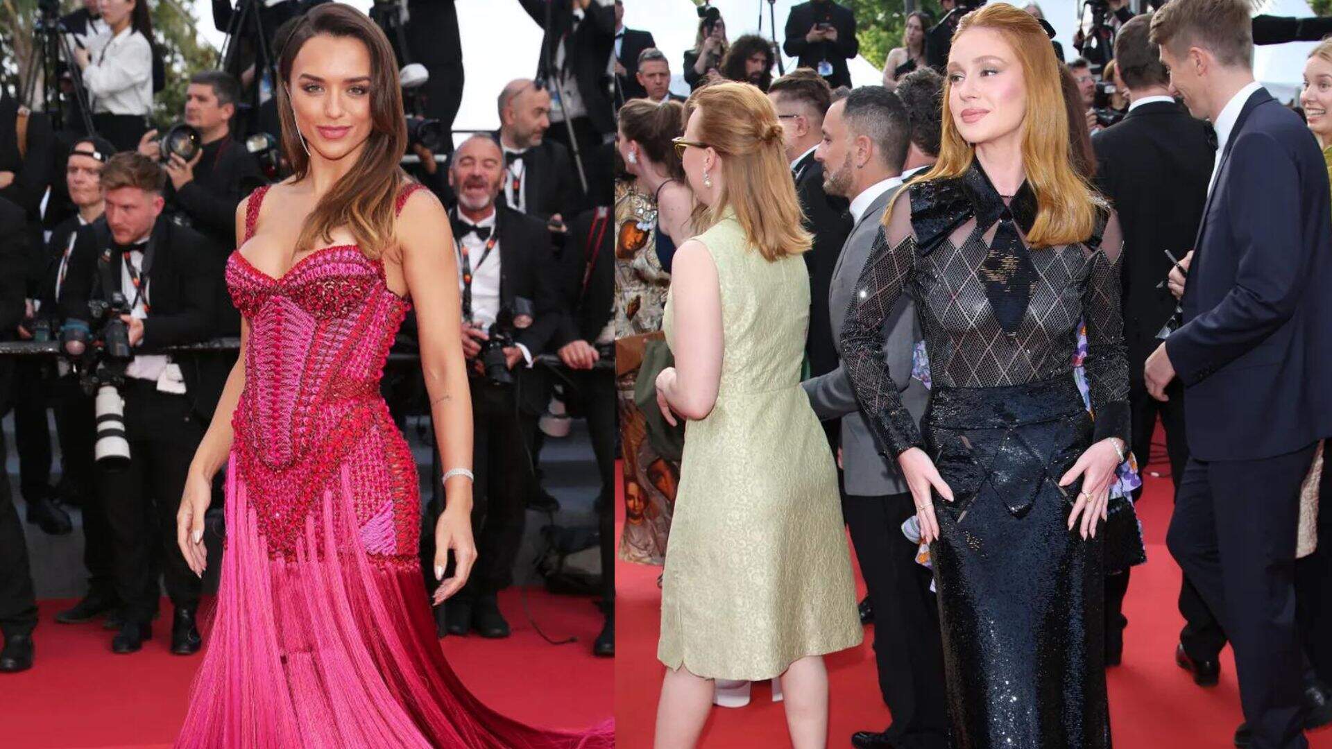 Brasileiras em Cannes: Rafa Kalimann e Marina Ruy Barbosa surgem deslumbrantes no tapete vermelho