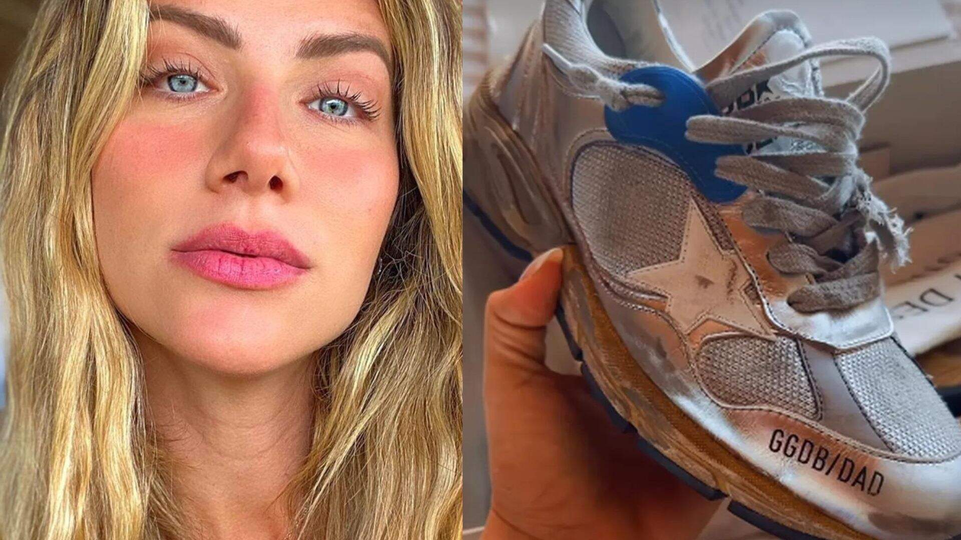 Como assim? Giovanna Ewbank ganha polêmico tênis ‘detonado’ de valor exorbitante