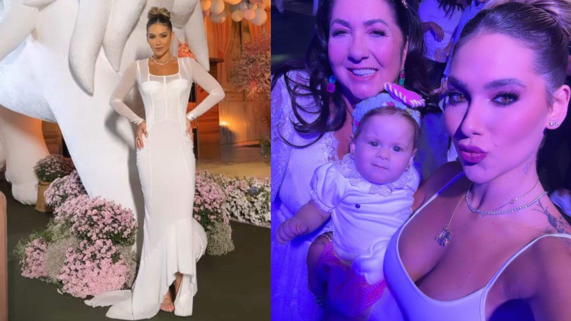 Deu ruim! Maria Flor faz xixi no vestido caríssimo de Virginia Fonseca em festa