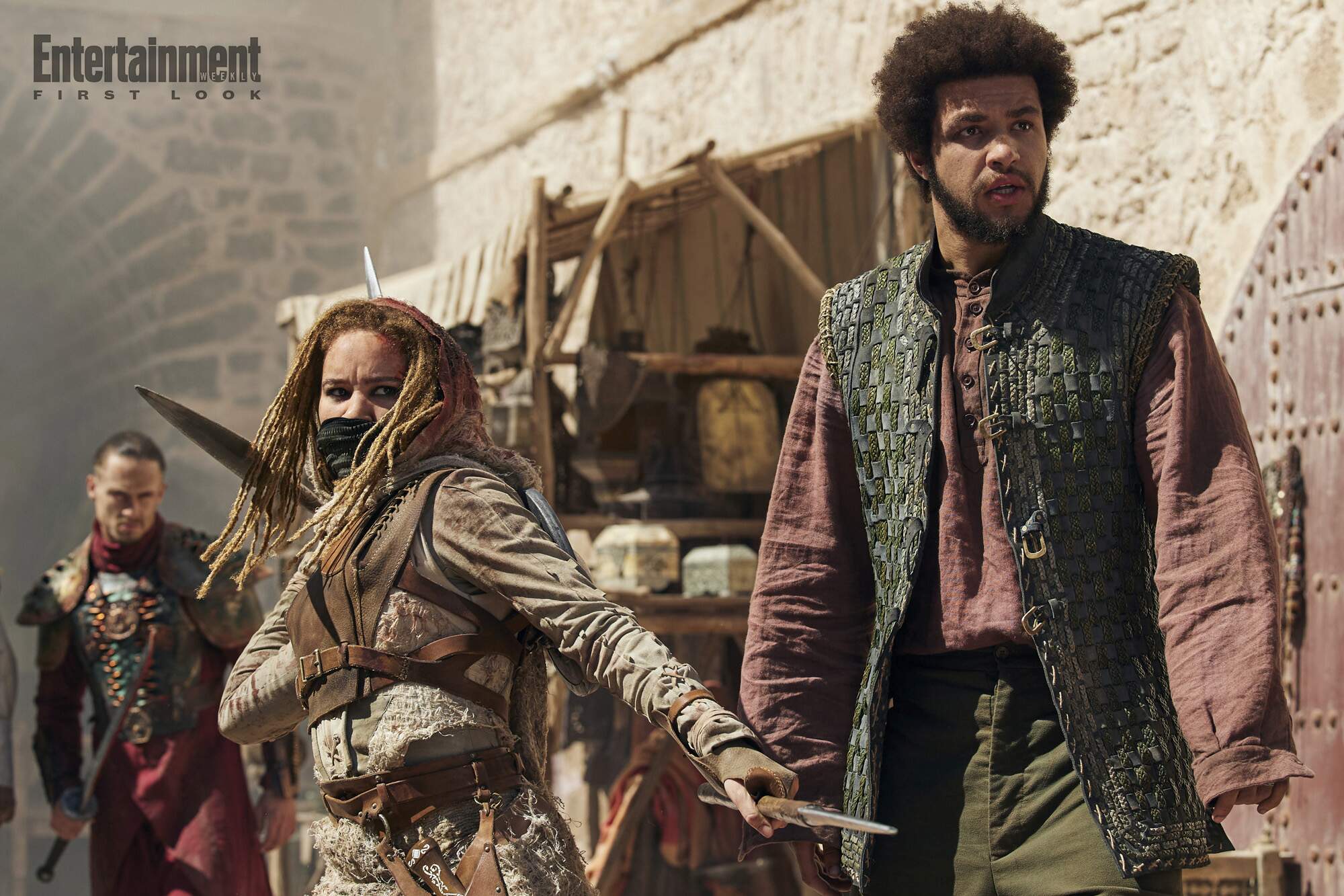 Aviendha (Ayoola Smart) and Perrin (Marcus Rutherford) in 'The Wheel of Time' season 2 | CREDIT: JAN THIJS/PRIME VIDEO