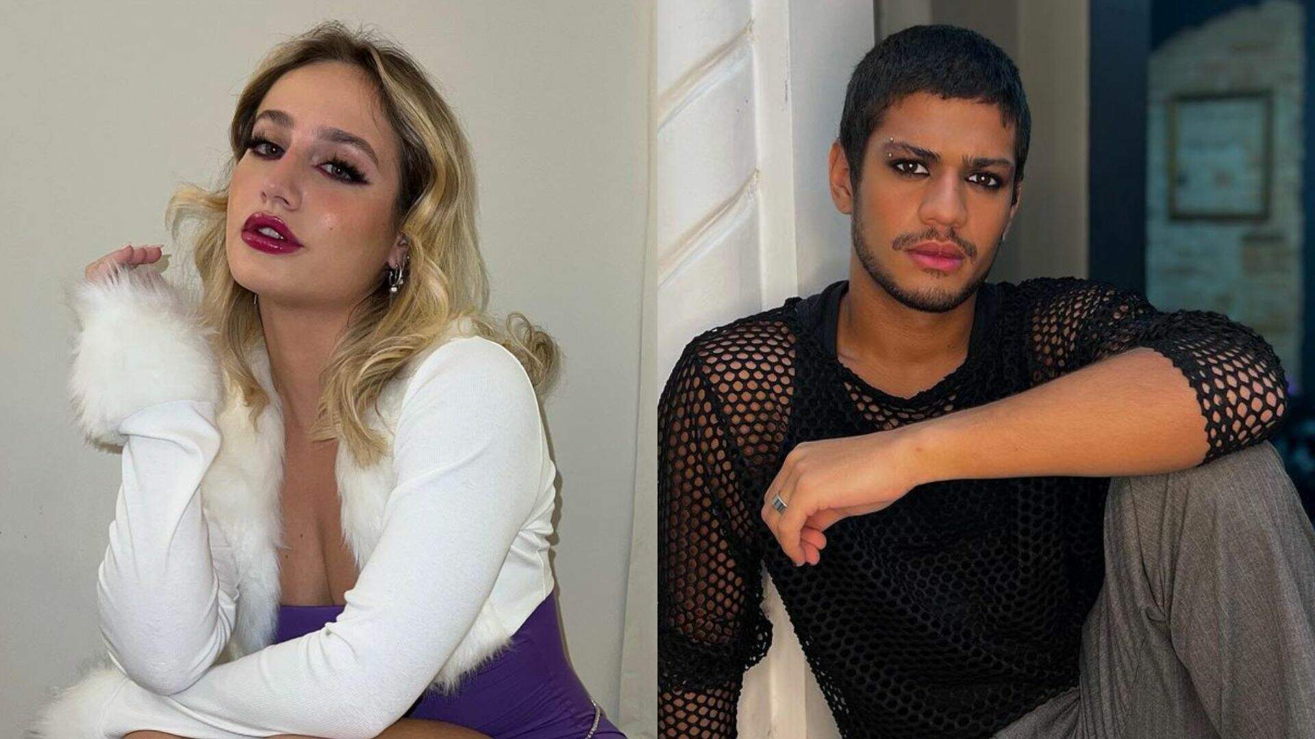 Tá rolando? Bruna Griphao e Gabriel Santana são flagrados aos beijos em festa de Marvvila - Metropolitana FM