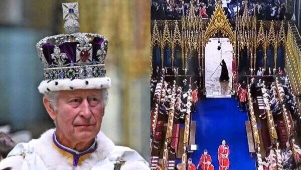 Cena de mulher misteriosa em coroação do Rei Charles III viraliza e diverte a web: “Veio conferir”