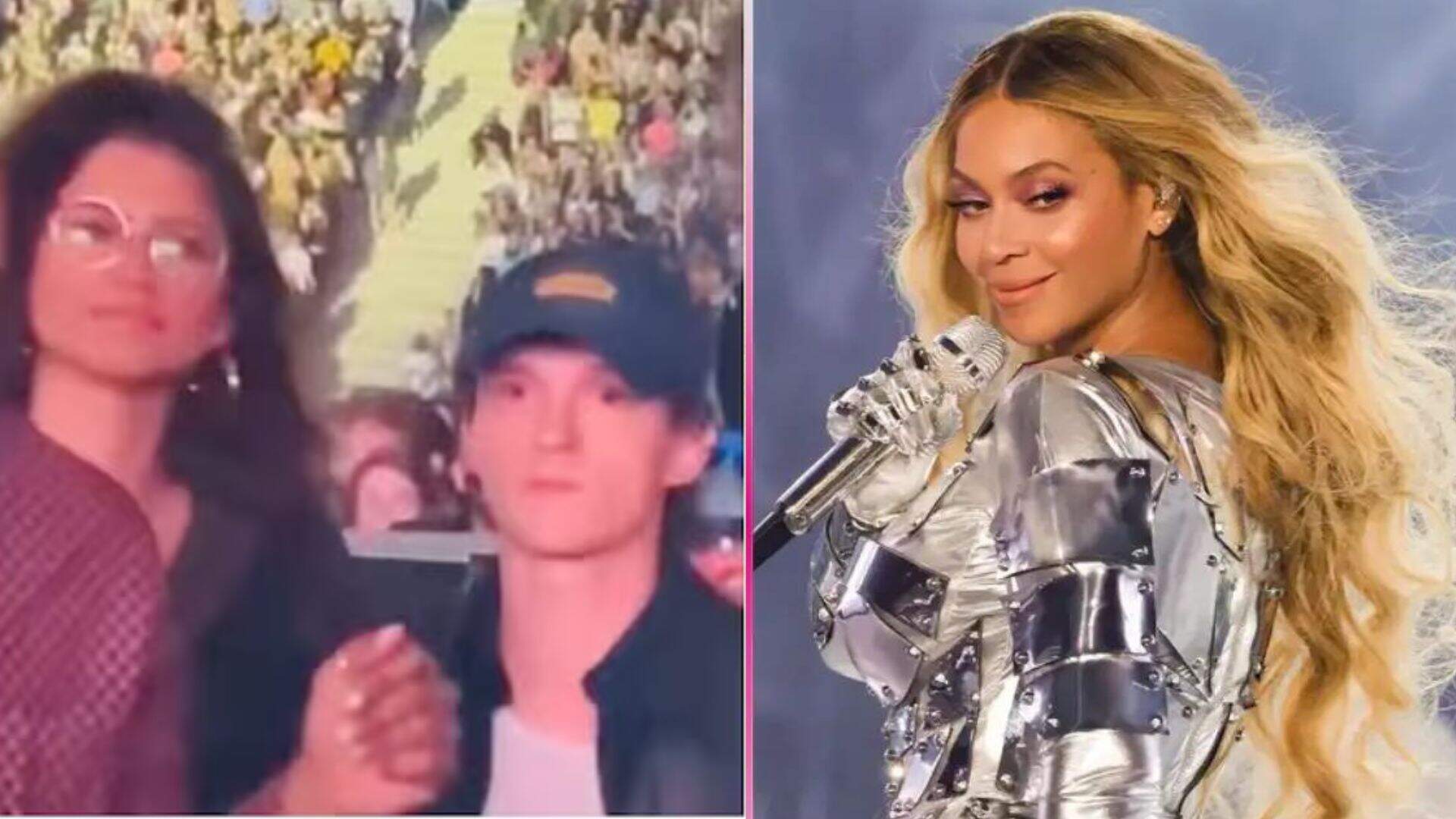 Zendaya e Tom Holland ‘soltam o gogó’ durante show de Beyoncé e momento inusitado do casal viraliza