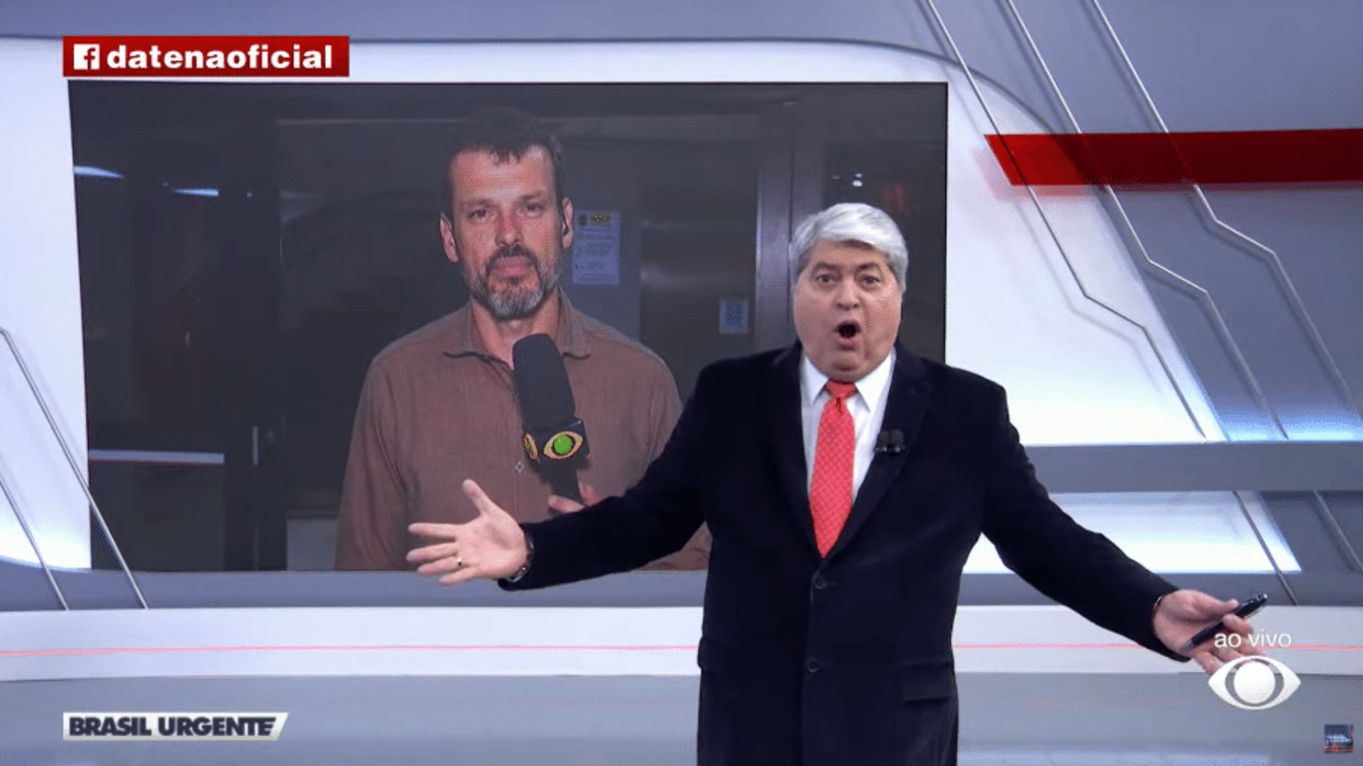 Datena perde a linha ao vivo, grita com produção do jornal e deixa telespectadores desconfortáveis - Metropolitana FM