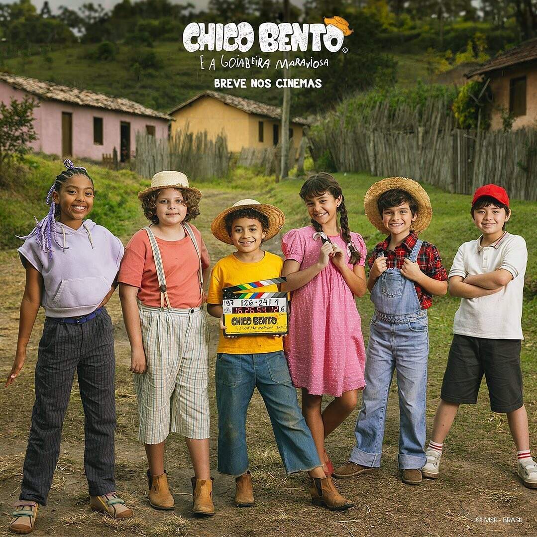 Tabata, Zé Lelé, Chico Bento, Rosinha, Zé da Roça e Hiro em "Chico Bento e a Goiabeira Maraviósa" (Foto: Reprodução/Instagram)