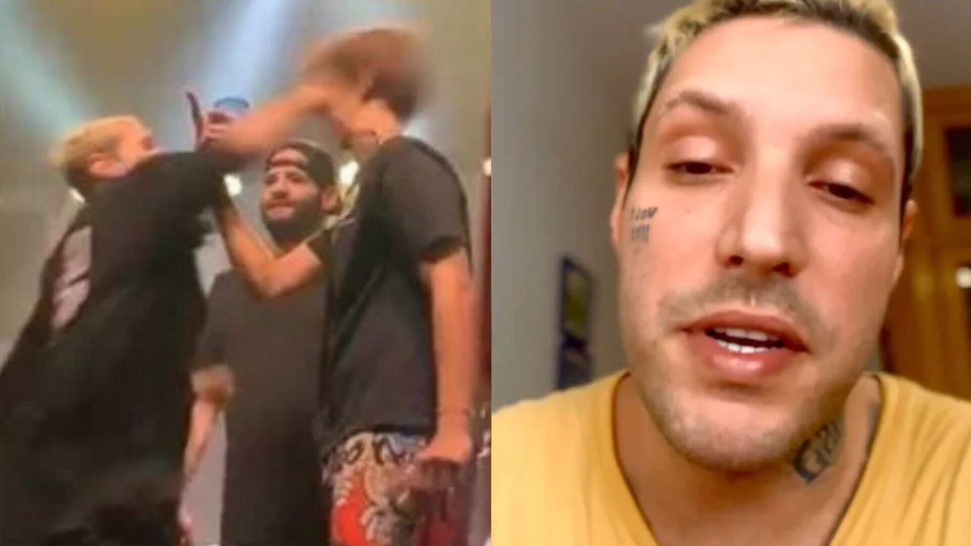 Vocalista de famoso grupo de hip hop se pronuncia após dar soco na cara de fã no palco