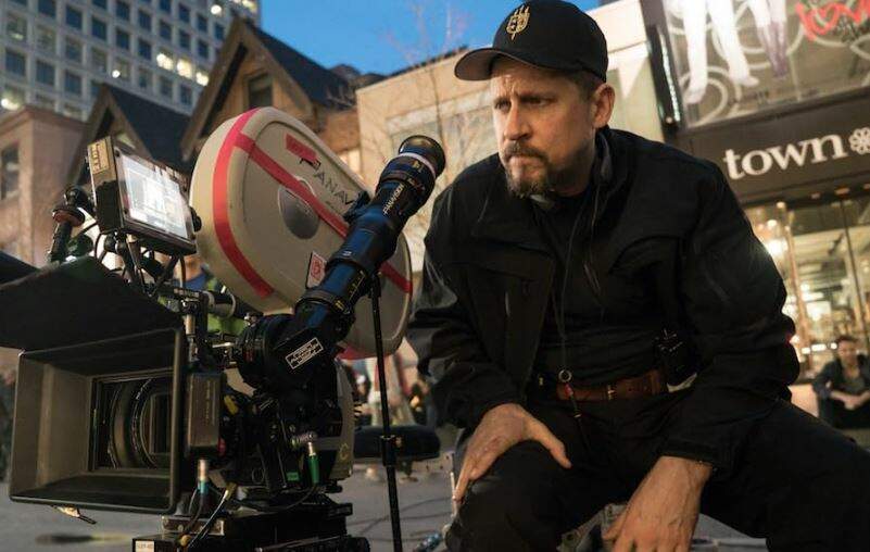 David Ayer nos bastidores de "Esquadrão Suicida" (Foto: Reprodução/IMDb)