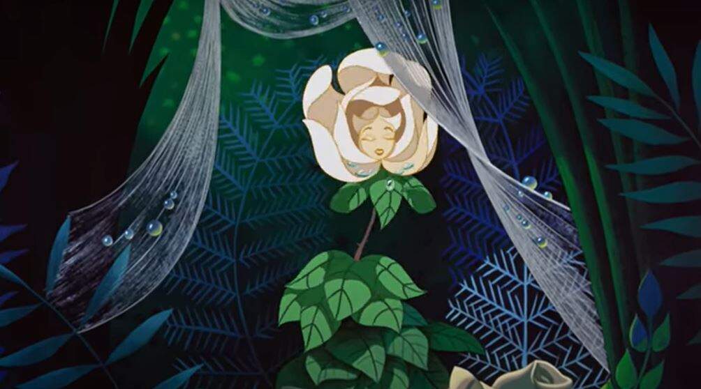 Flor em "Alice no País das Maravilhas" (Foto: Reprodução/Disney)