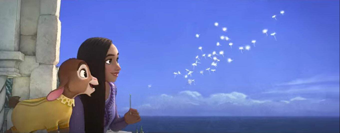 Asha e Valentino em "Wish: O Poder dos Desejos" (Foto: Reprodução/Disney)