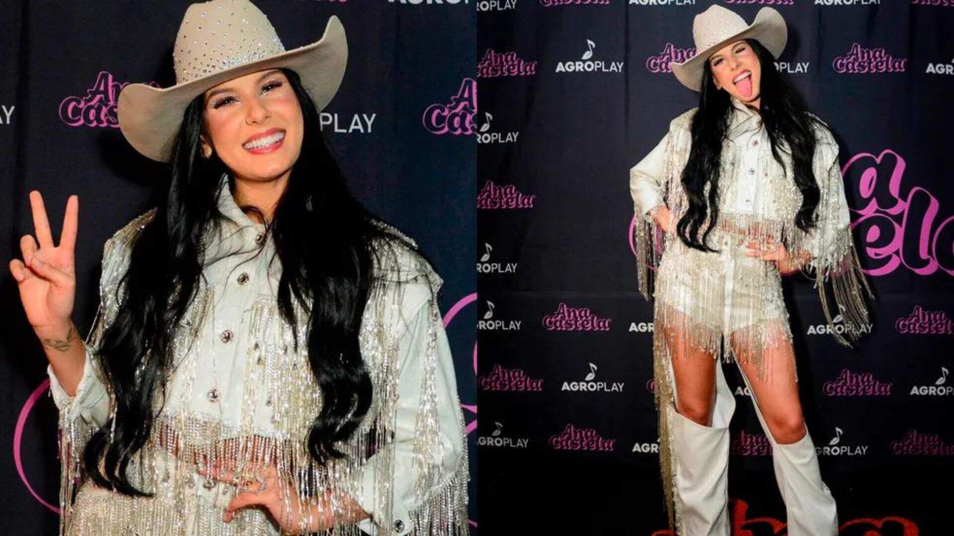 Boiadeira fashion! Ana Castela aposta em look prateado para show na Festa do Peão de Barretos - Metropolitana FM