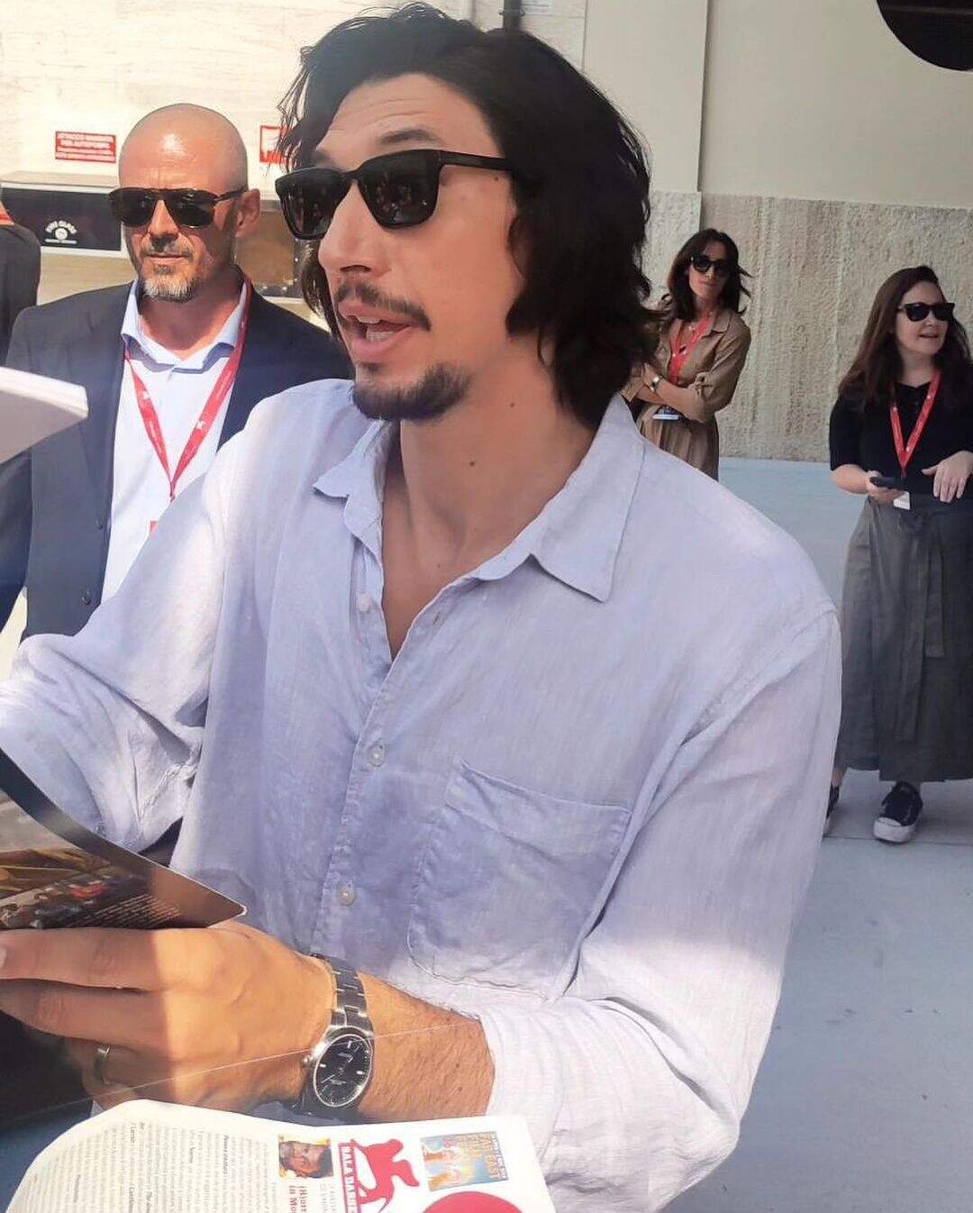 Adam Driver na 80º edição anual do Festival Internacional de Cinema de Veneza (Foto: Reprodução/Instagram)