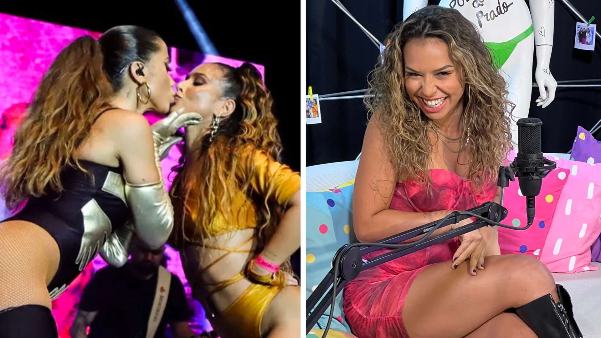 Bailarina de Anitta esquece que está ao vivo e diz já ter participado de sex* grupal com a cantora: “Surubão” - Metropolitana FM