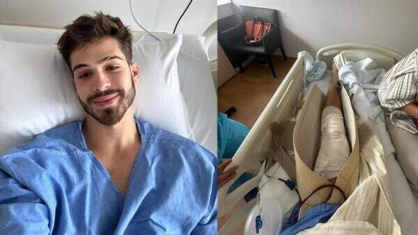 Após realizar uma cirurgia no joelho às pressas, João Guilherme atualiza fãs sobre estado de saúde