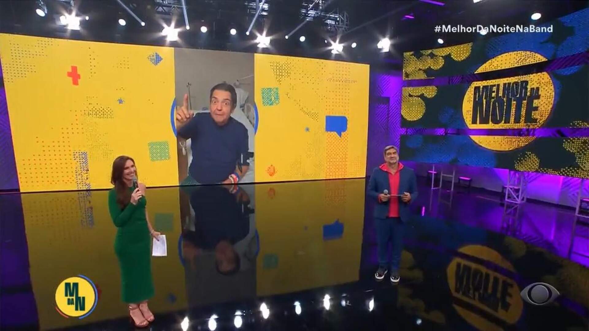 Programa substituto de Faustão faz apelo por estado de saúde frágil do apresentador e pede doação de órgãos ao vivo