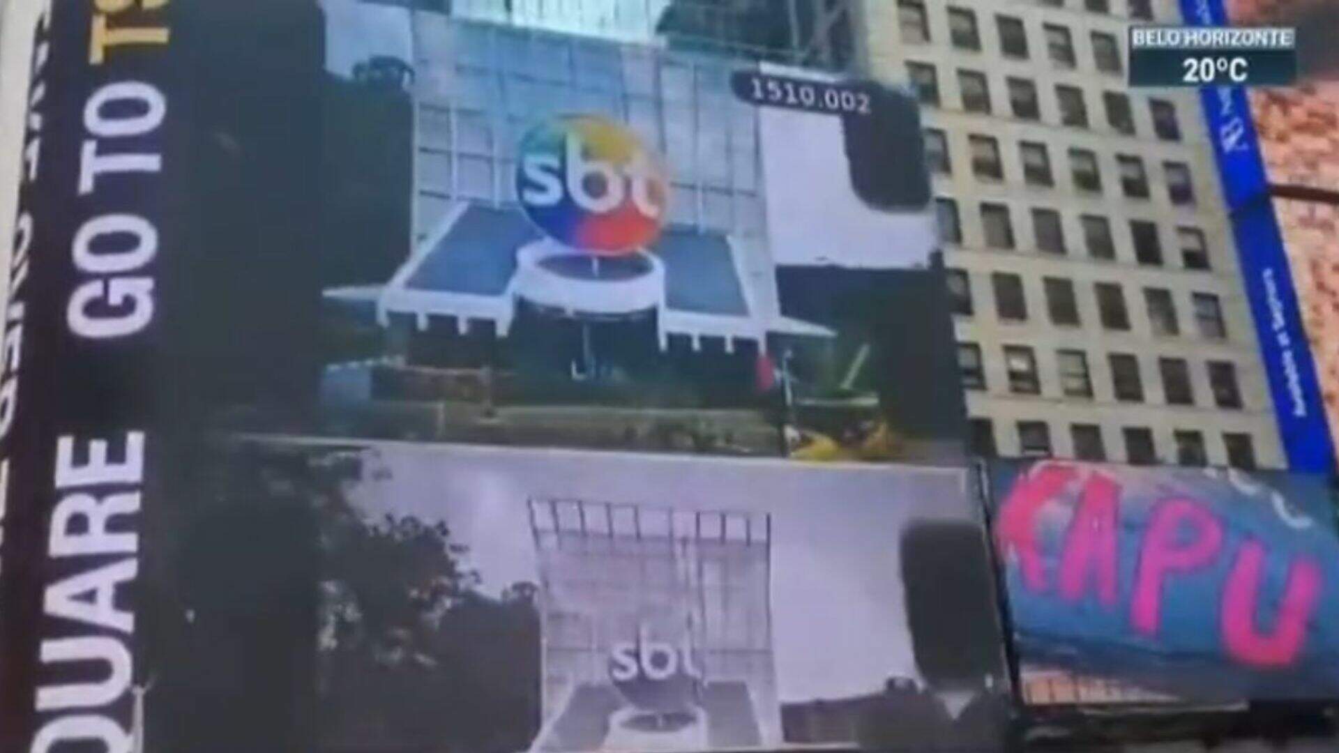 Apresentador do SBT paga para colocar vídeo da emissora na Times Square e momento vira chacota na web - Metropolitana FM