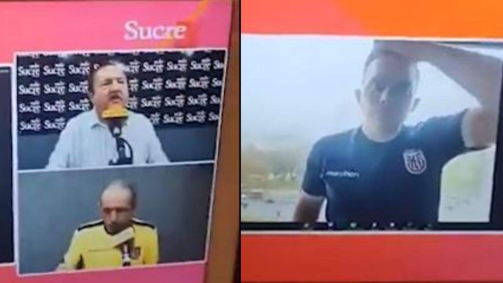 Repórter erra ao vivo em entrevista por vídeo e acaba mostrando amante sem roupa em quarto - Metropolitana FM