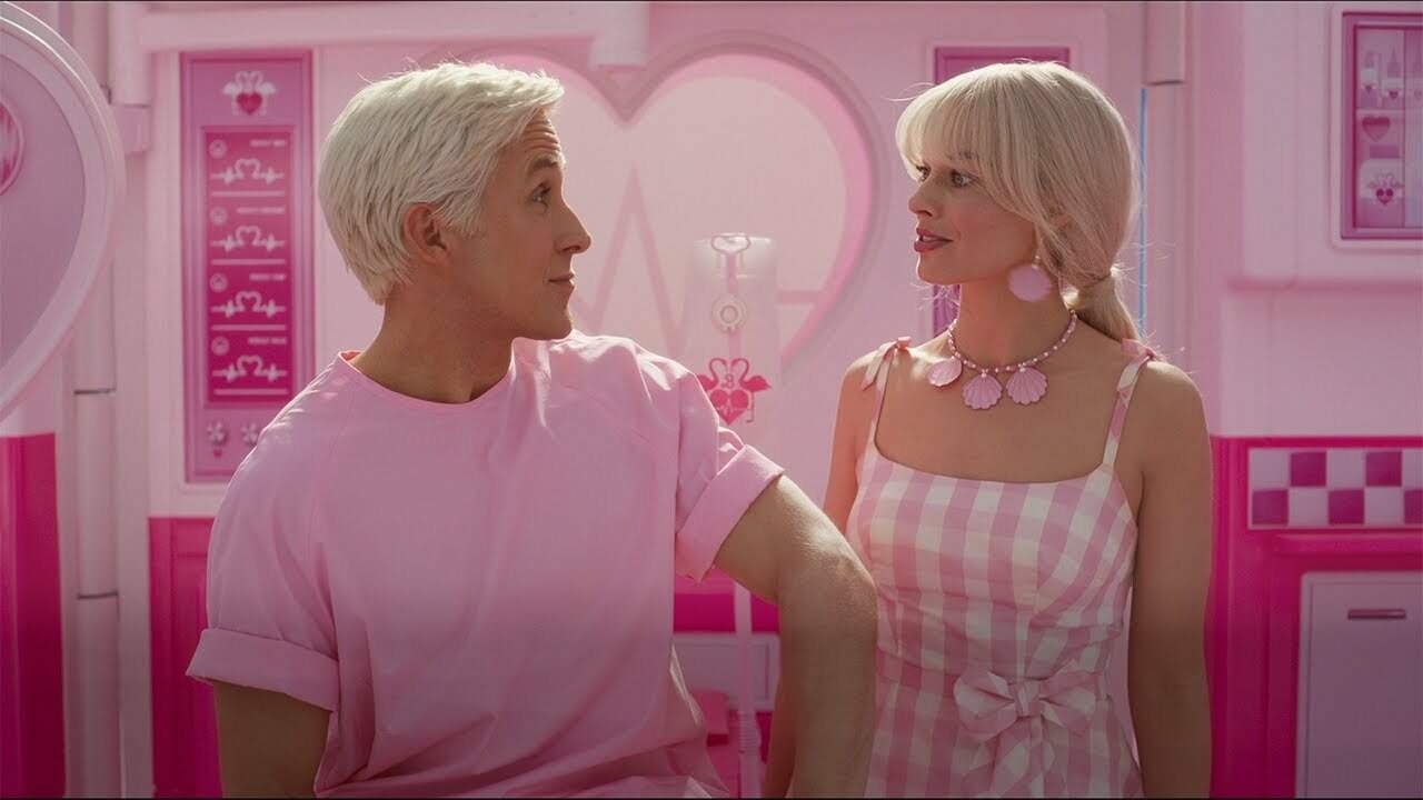 Ryan Gosling é Ken e Margot Robbie é Barbie em “Barbie” (Foto: Reprodução/Warner Bros)