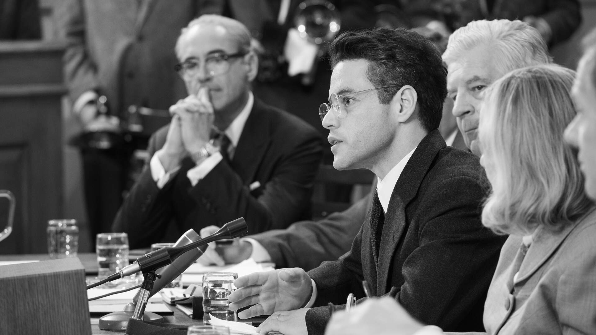 Rami Malek é David Hill em “OPPENHEIMER”, roteirizado, produzido e dirigido por Christopher Nolan (Somari Davis/Universal Pictures)