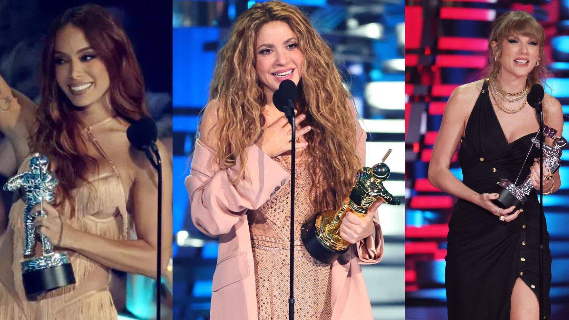 Anitta, Shakira e Taylor Swift: musas do pop internacional brilham e são as principais vitoriosas do VMA 2023; confira destaques