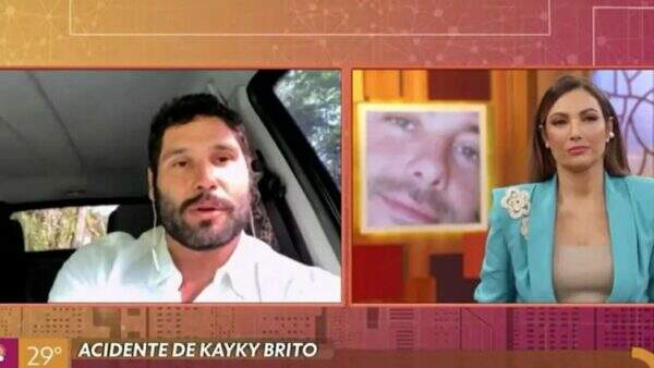 Dudu Azevedo entra ao vivo no ‘Encontro’ e emociona ao revelar estado de saúde de Kayky Brito