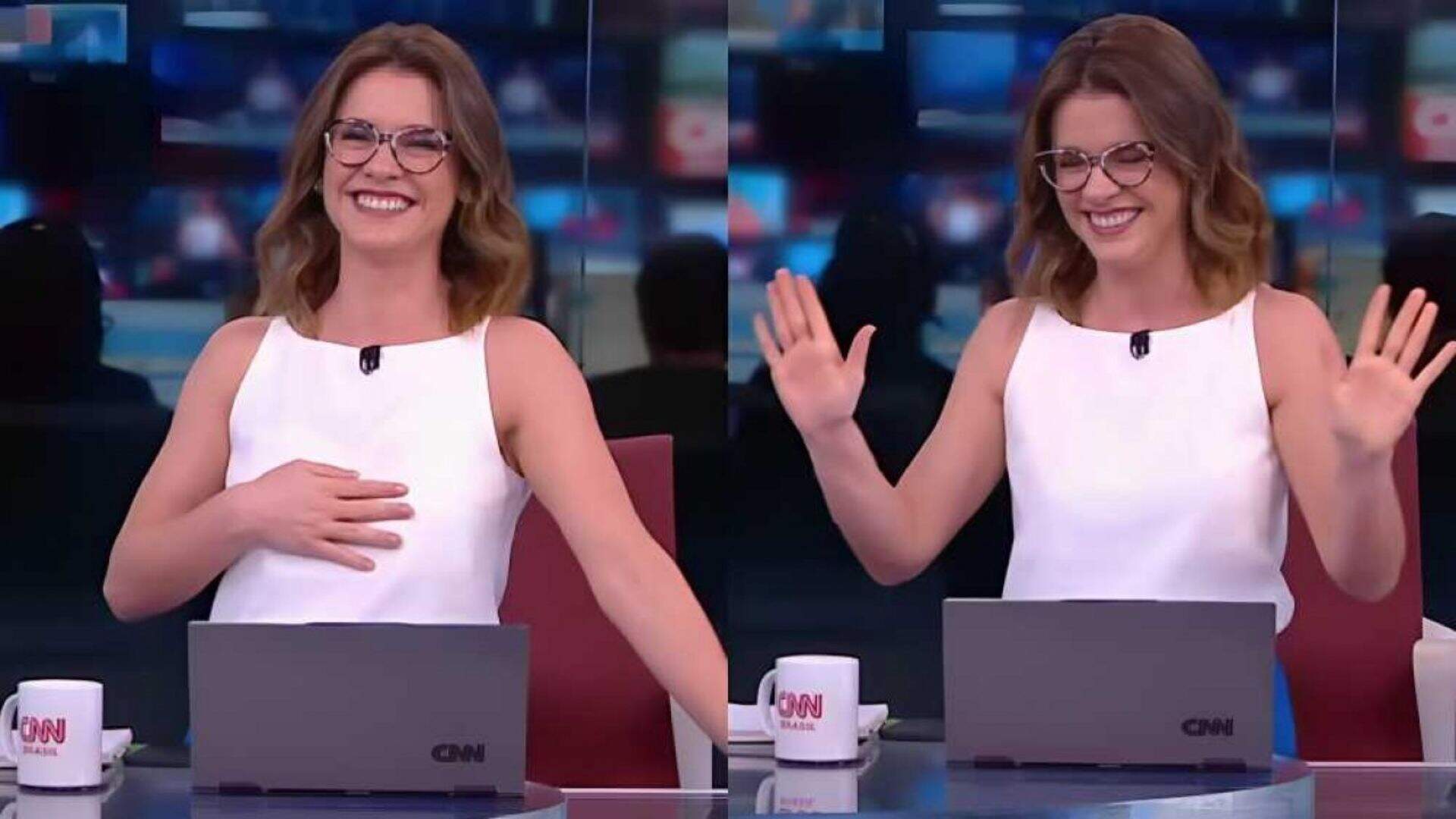 Jornalista da CNN Brasil não se controla e tem crise de riso após notícia inédita - Metropolitana FM