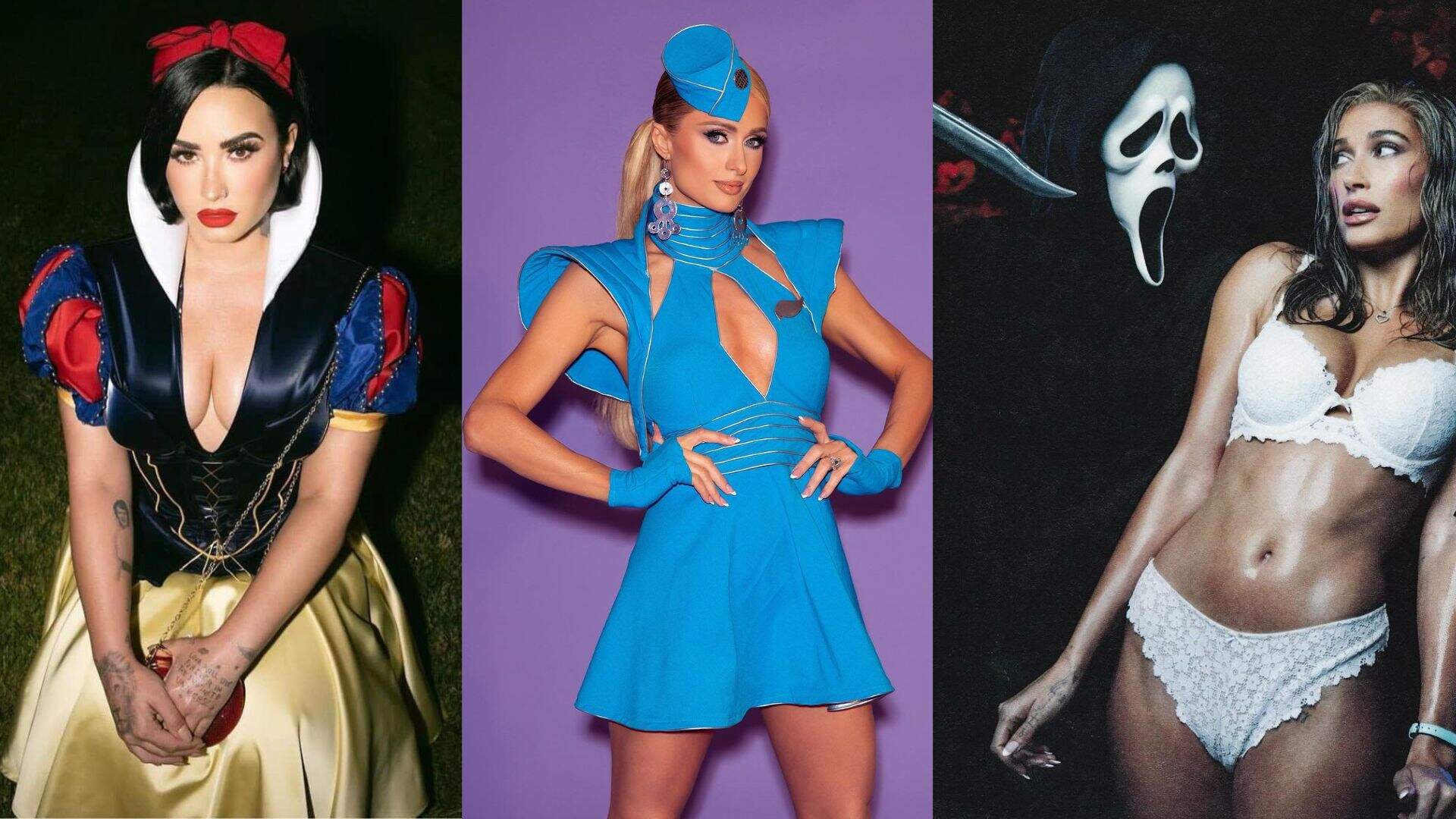 Demi Lovato, Paris Hilton e mais celebridades internacionais arrasam nas fantasias de Halloween; veja fotos - Metropolitana FM