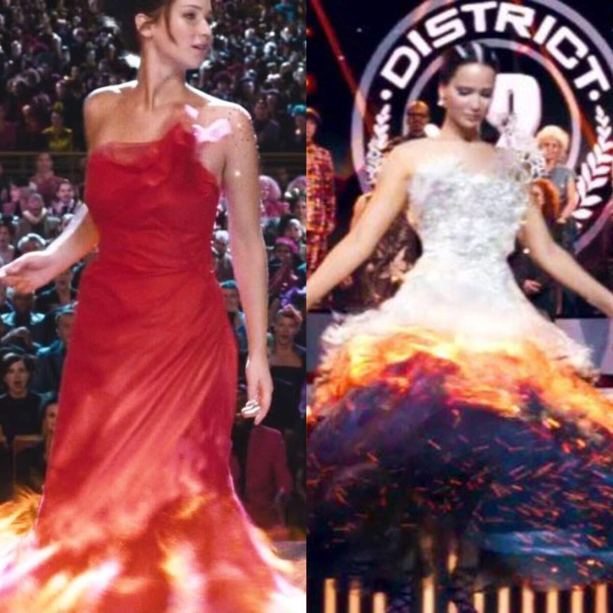  Rachel Zegler fez referência ao vestido de Katniss Everdeen durante a première de “Jogos Vorazes: A Cantiga dos Pássaros e das Serpentes”