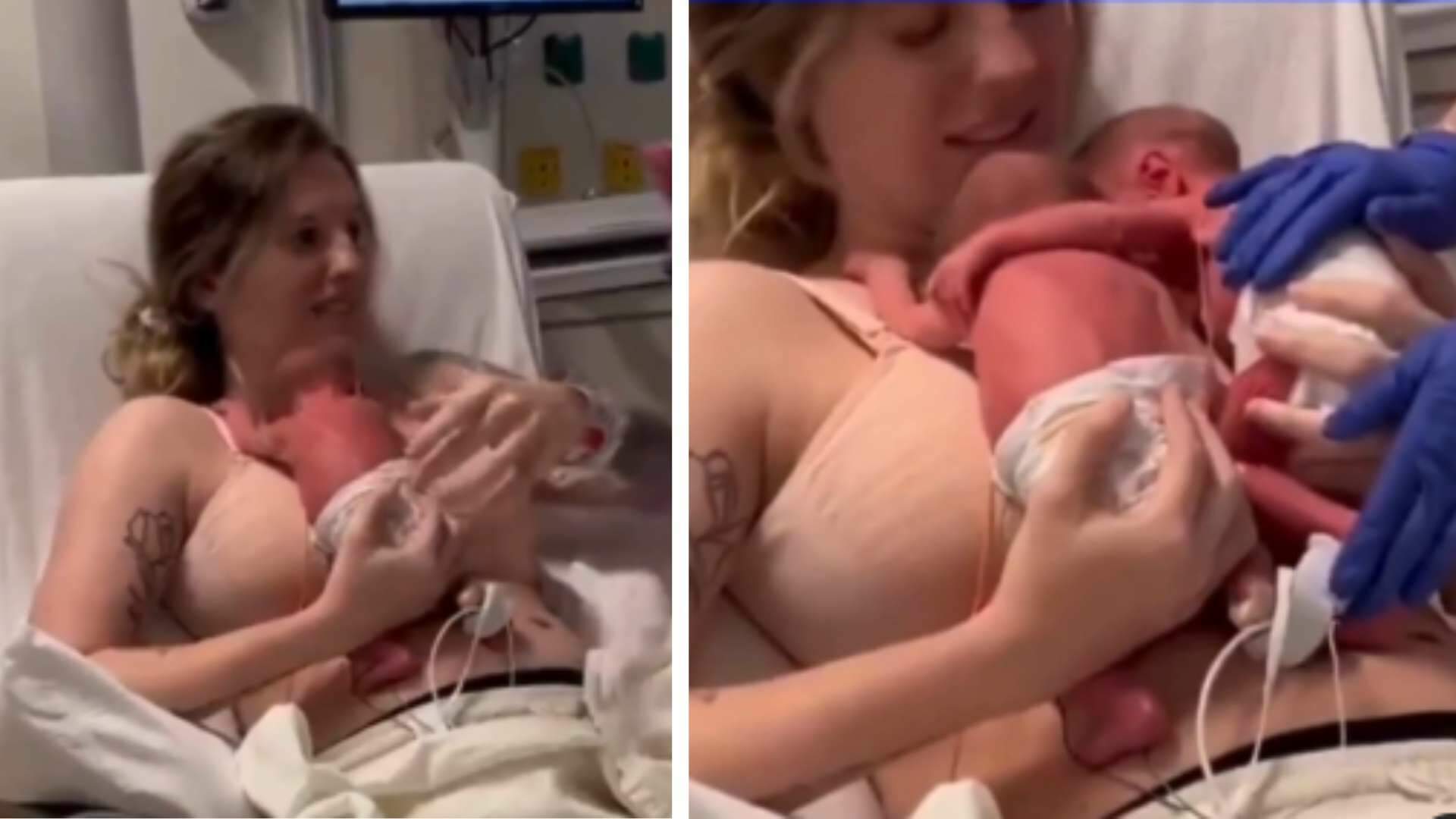 CONEXÃO! Gêmeos “se conhecem” pela primeira vez após o nascimento e vídeo captura o inusitado