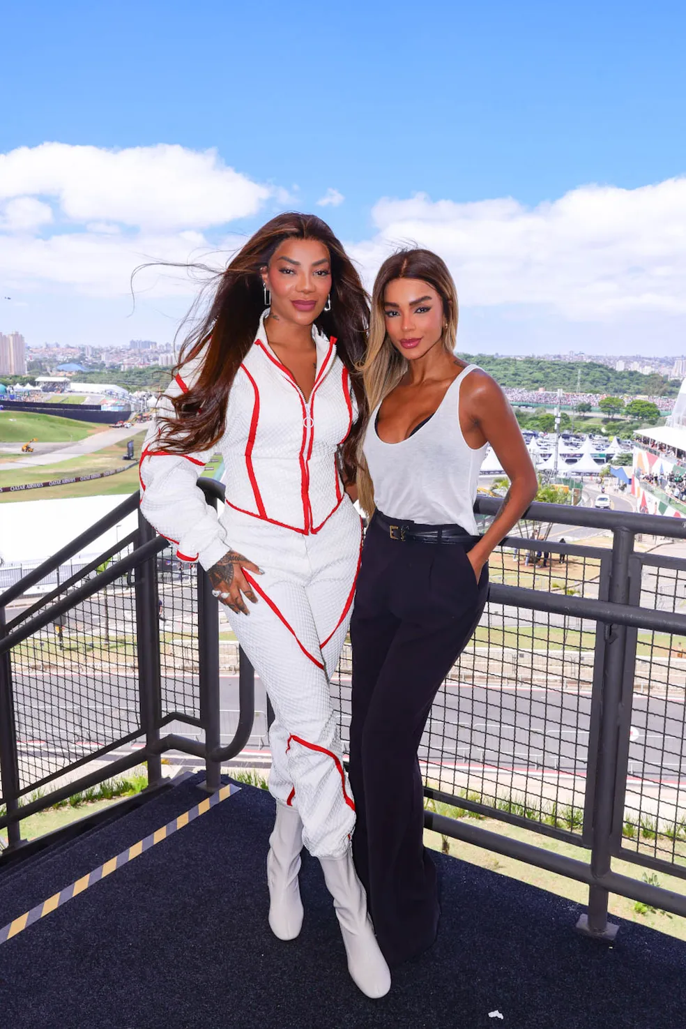 Ludmilla e Brunna Gonçalves arrasam no GP de F1 em São Paulo