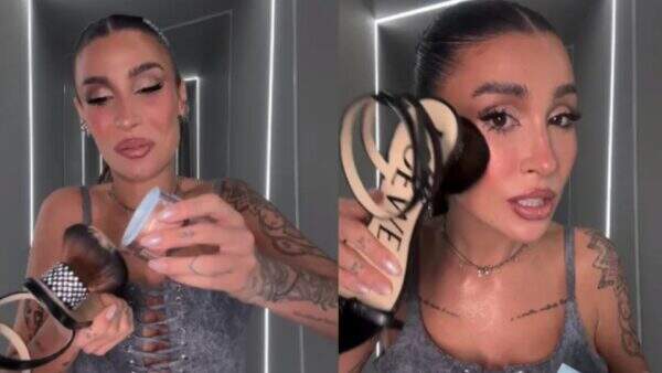 Bianca Andrade é detonada após se maquiar com ‘sandália pincel’ de mais de R$ 8 mil: “Futilidade”