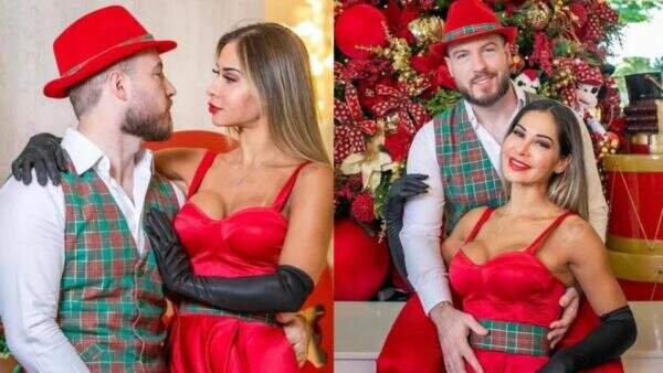 Maíra Cardi e Thiago Nigro celebram o Natal com ensaio especial e levantam suspeitas de gravidez