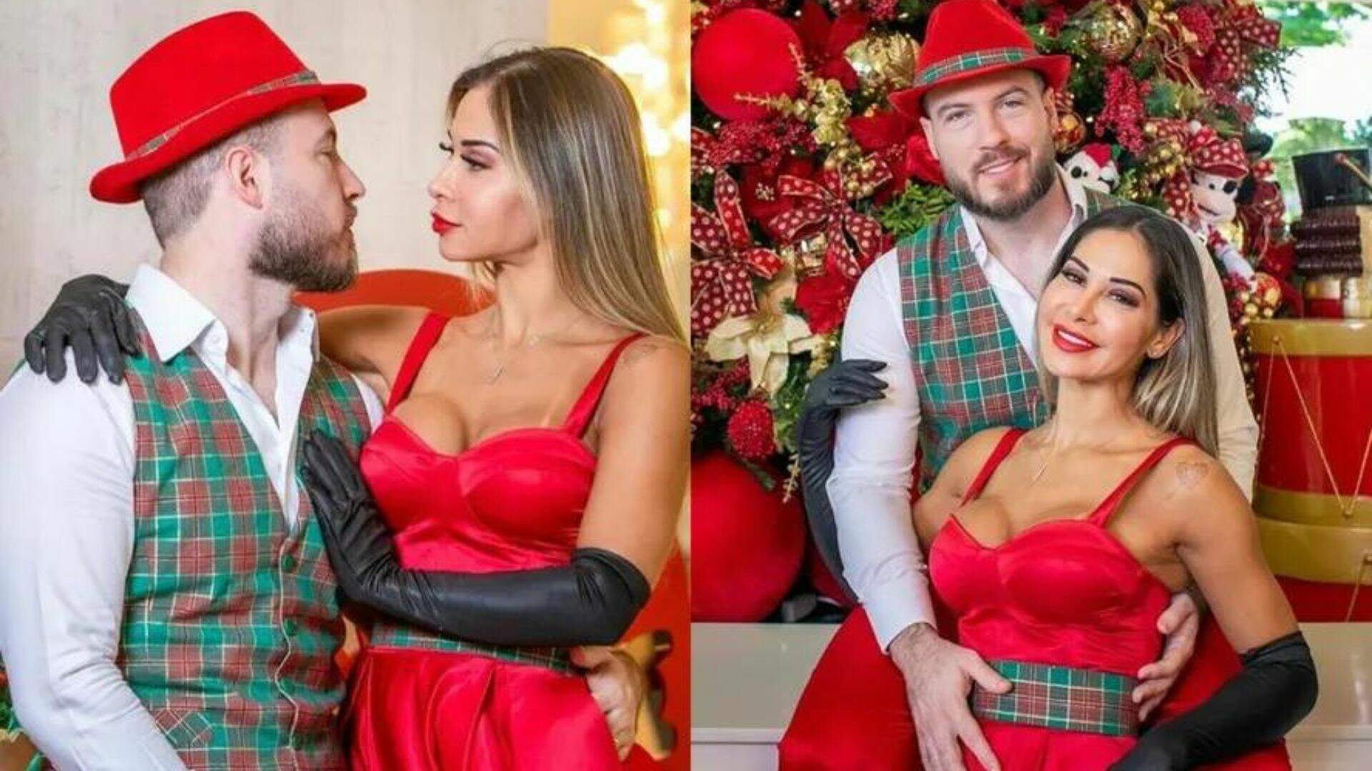 Maíra Cardi e Thiago Nigro celebram o Natal com ensaio especial e levantam suspeitas de gravidez - Metropolitana FM