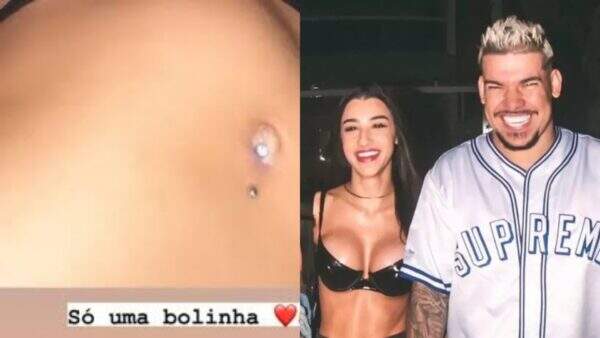 Após ter gravidez vazada pelo ex-namorado, Bia Miranda mostra primeira foto da barriga e dá detalhes: “Uma bolinha”