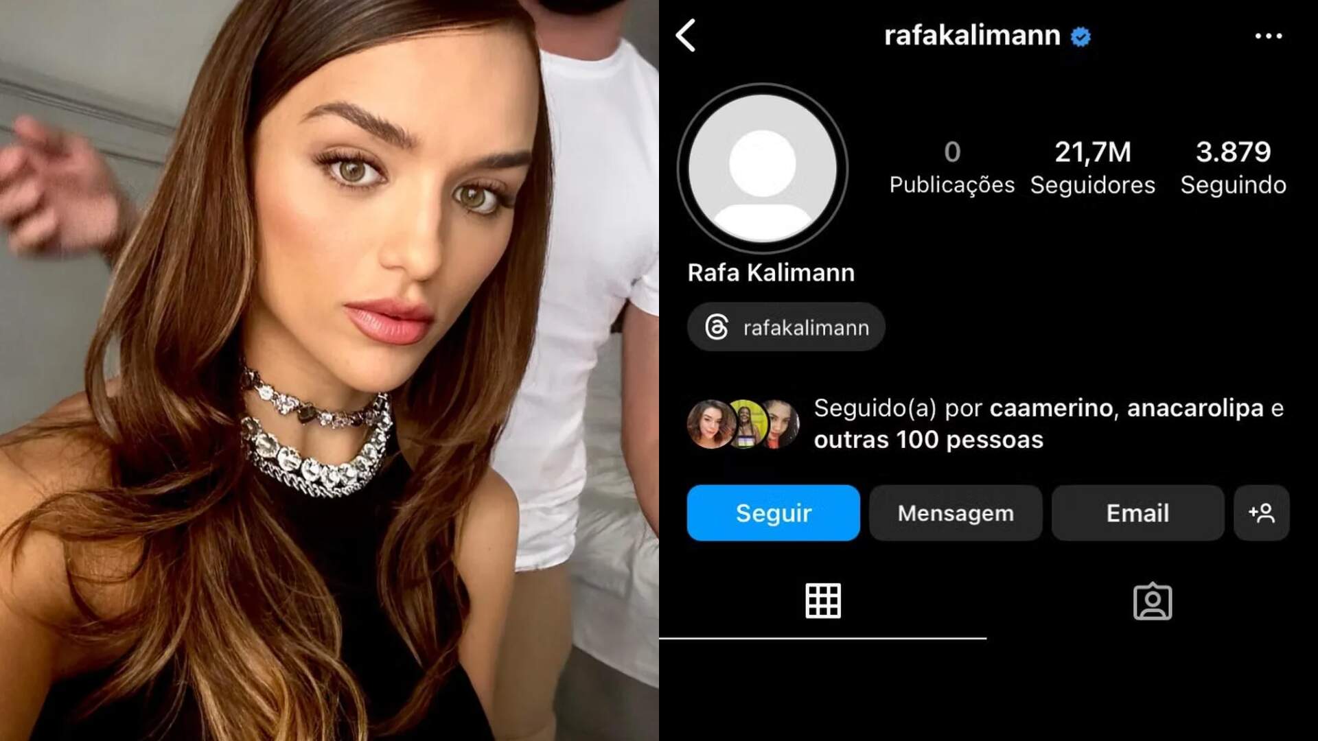 rafa kalimann tem instagram hackeado e fotos íntimas da famosa são