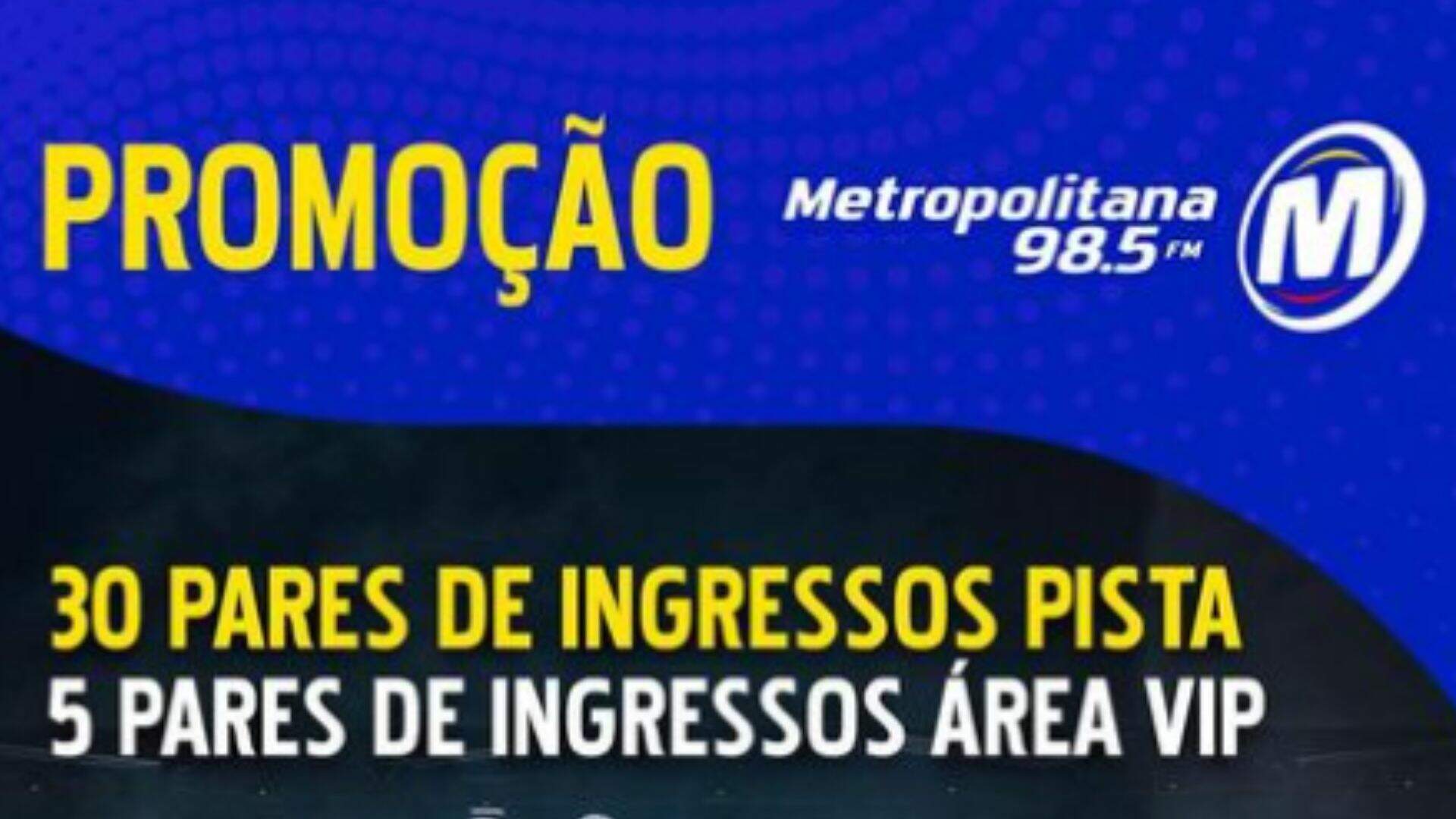 [ENCERRADA] Promoção: INGRESSOS HOLO DO ERIC PRYDZ NA METROPOLITANA - Metropolitana FM