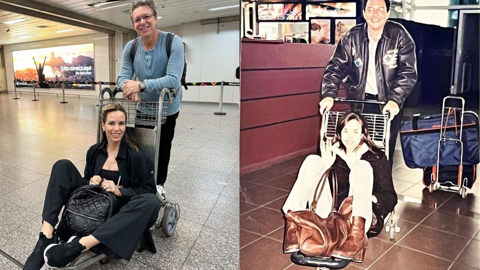 Casalzão! Ana Furtado recria foto para celebrar 24 anos de casada com Boninho