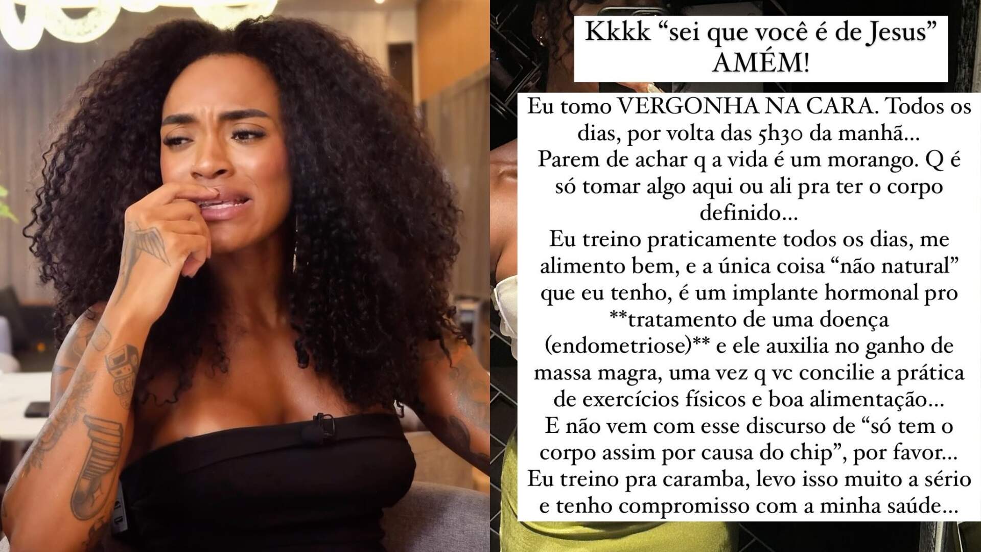 Patrícia Ramos se revolta e dá resposta afiada sobre uso de hormônios para manter o corpo definido - Metropolitana FM