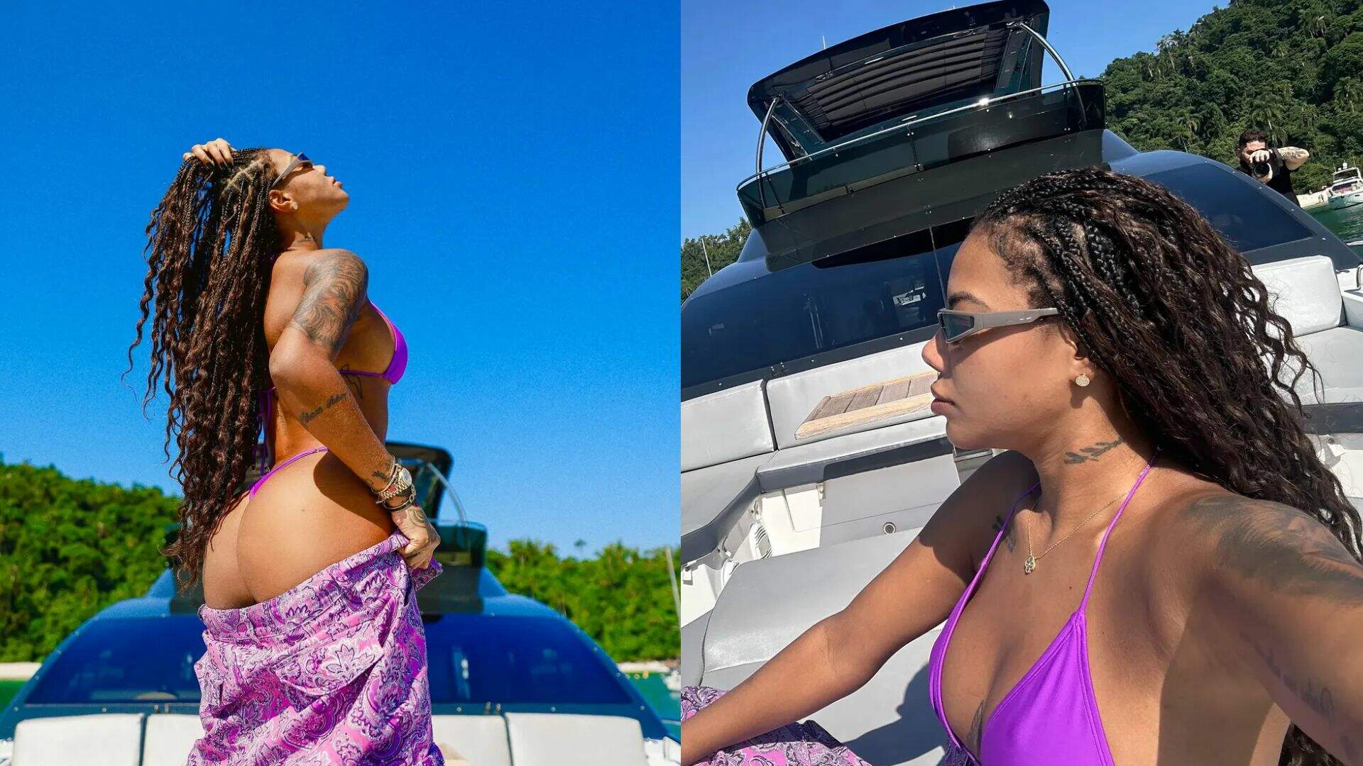 Após festão de aniversário, Ludmilla e Brunna Gonçalves curtem dia em um barco