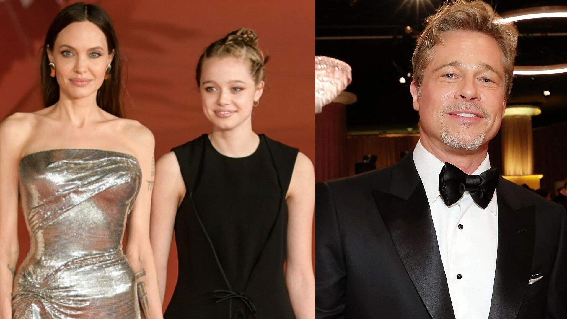 Angelina Jolie, Shiloh Jolie Pitt e Brad Pitt (Foto: Reprodução)
