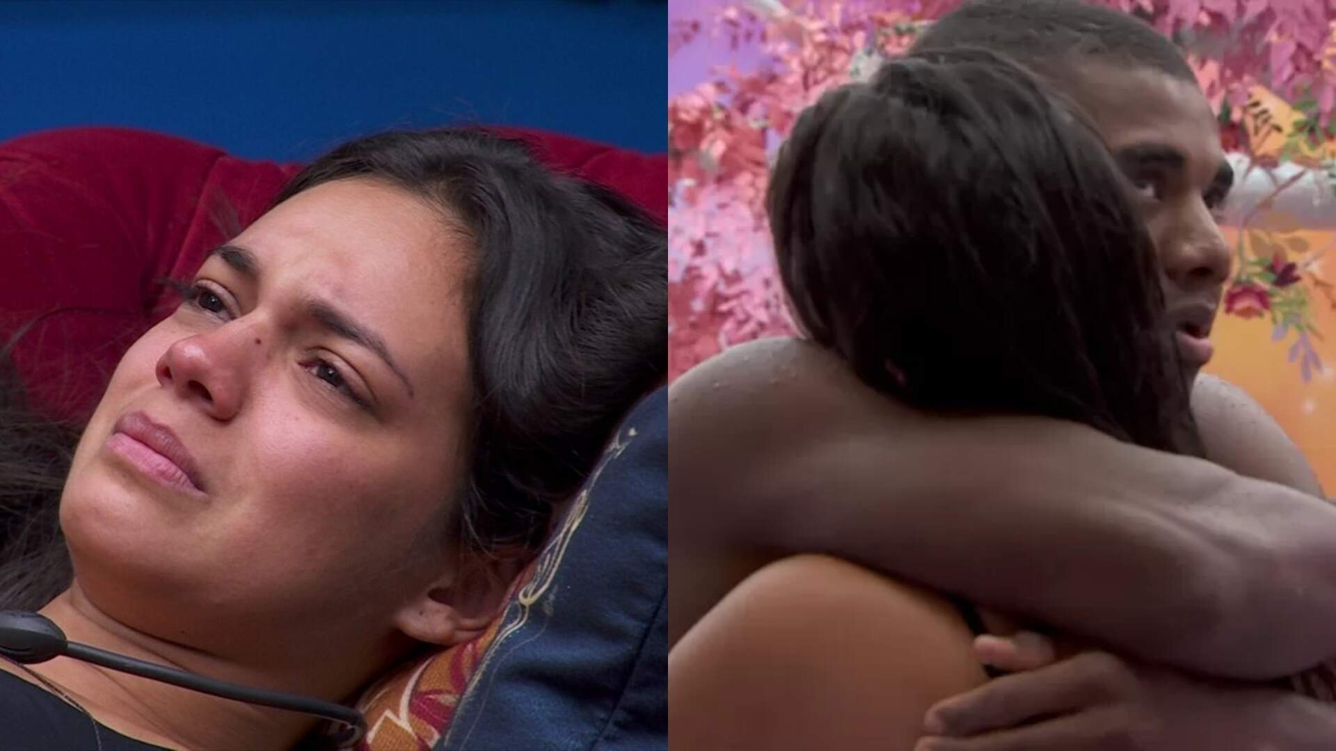 BBB 24: Finalista, Davi Brito consola Alane Dias que chora copiosamente com medo de berlinda