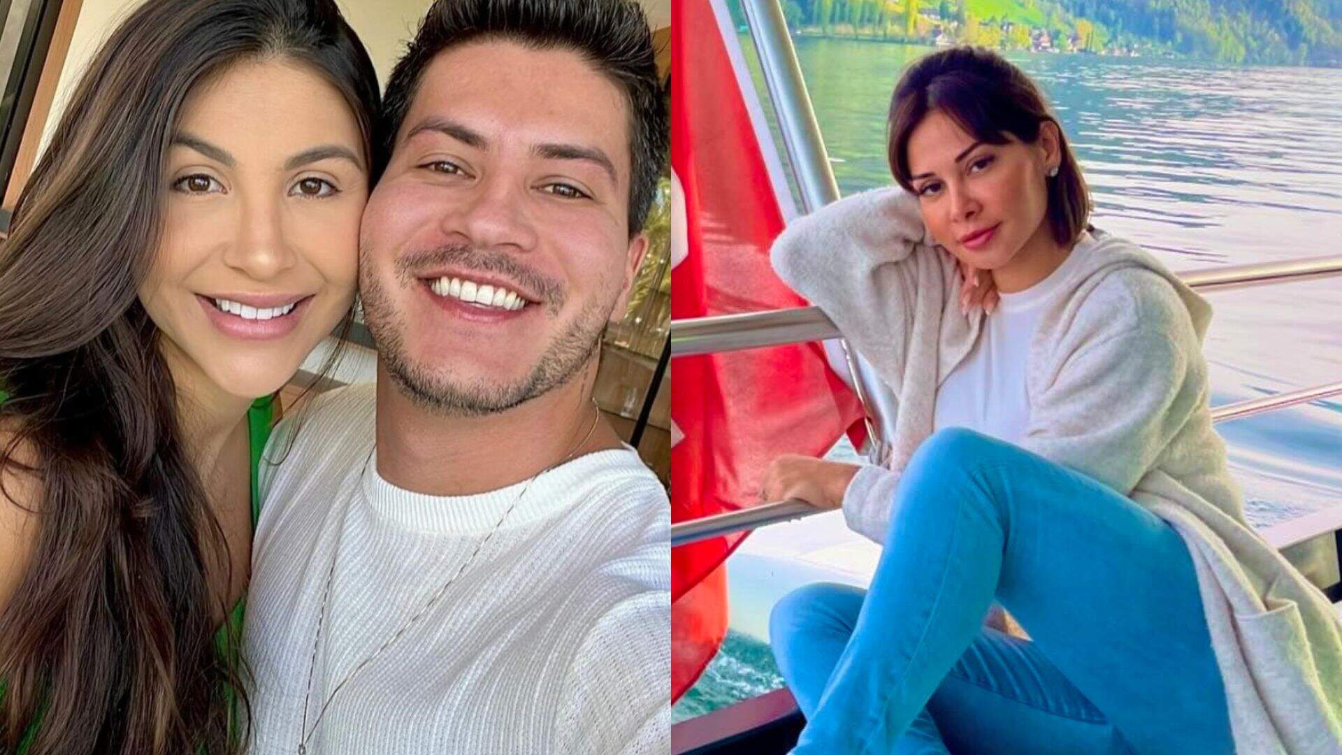 Namorada de Arthur Aguiar faz post em homenagem ao amado e internautas interpretam como indireta para Maíra Cardi