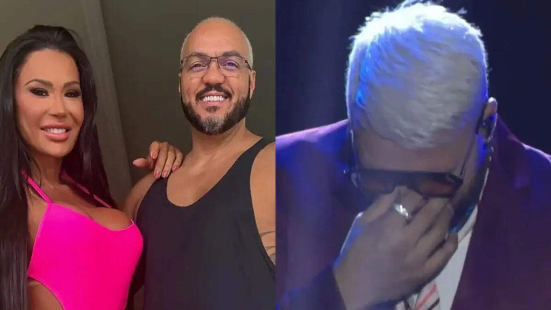 Pela primeira vez, Gracyanne Barbosa revela reação ao ver Belo chorando em show