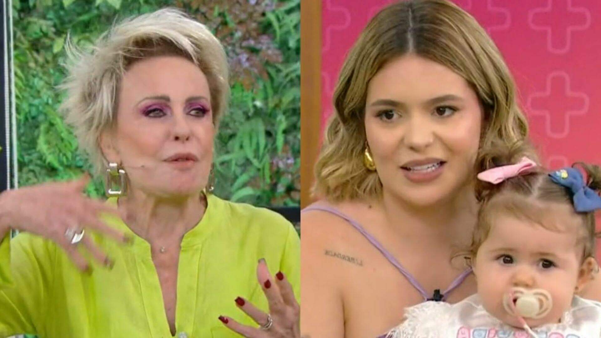 Ana Maria Braga comenta peso da filha de Viih Tube ao vivo e influenciadora rebate