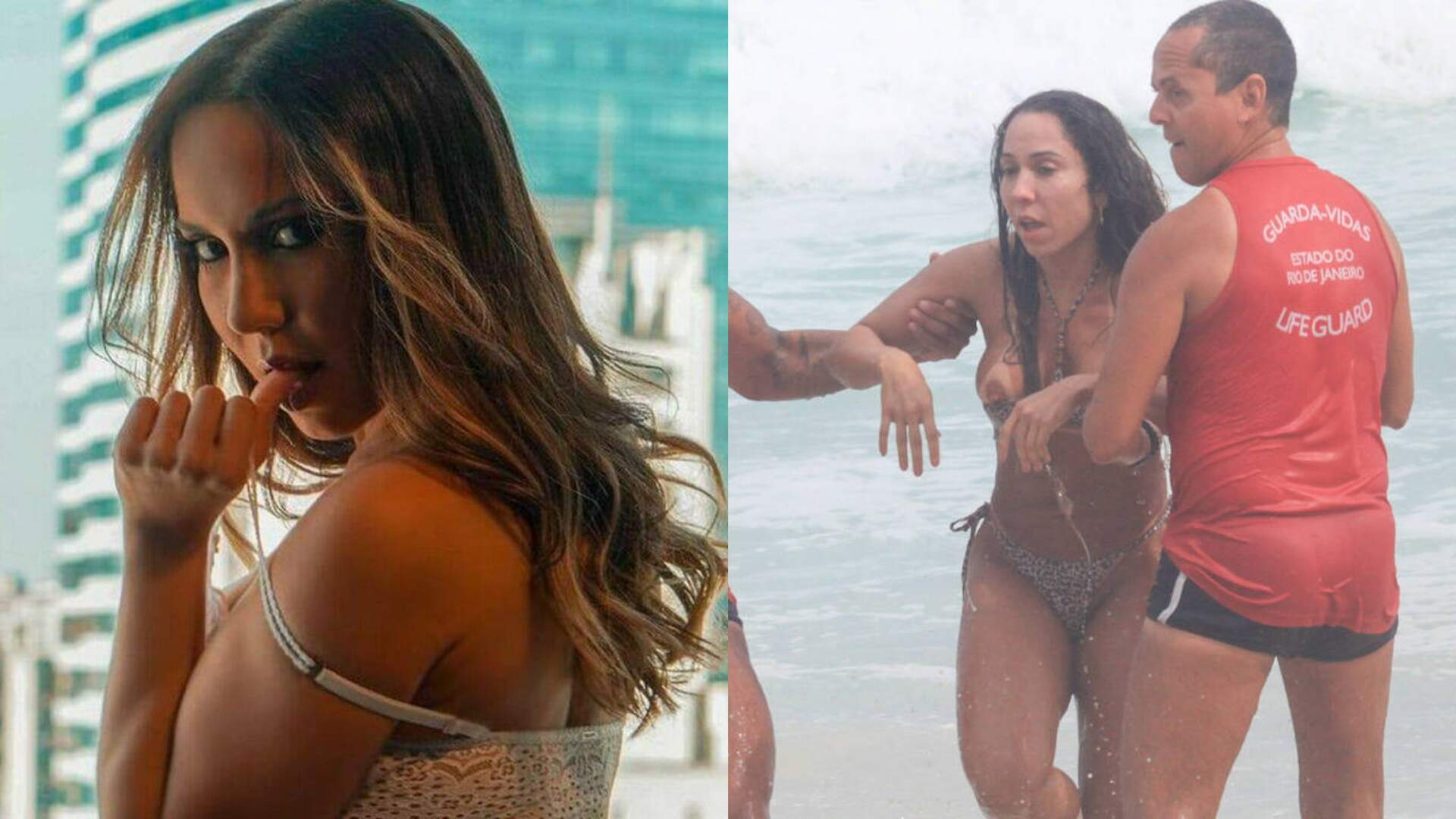 Mulher Melão é acusada de forjar afogamento em praia do Rio de Janeiro e rebate: ‘Se afogar não é sexy’
